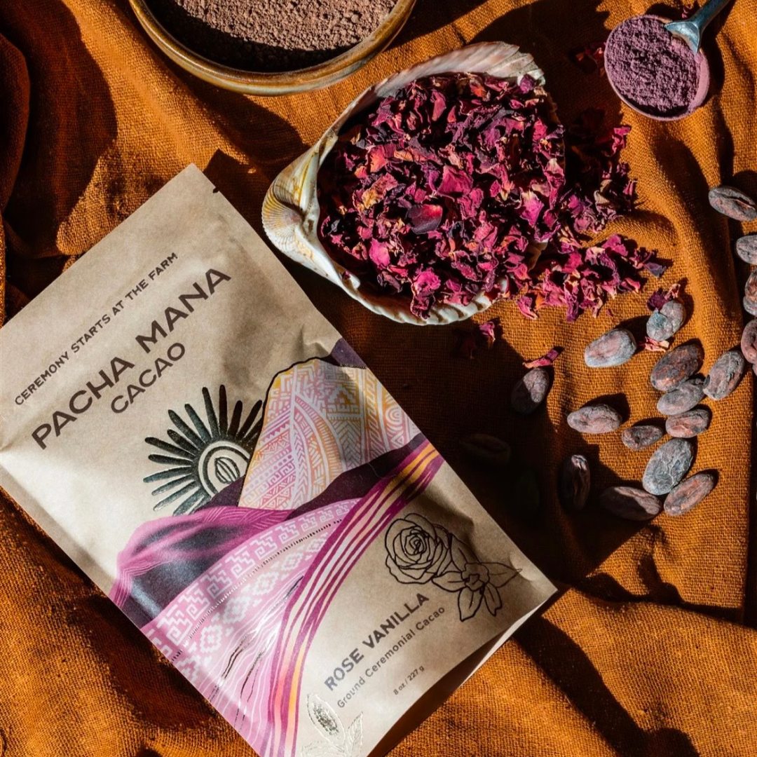 Pacha Mana Rose Vanilla | Ground Ceremonial Cacao