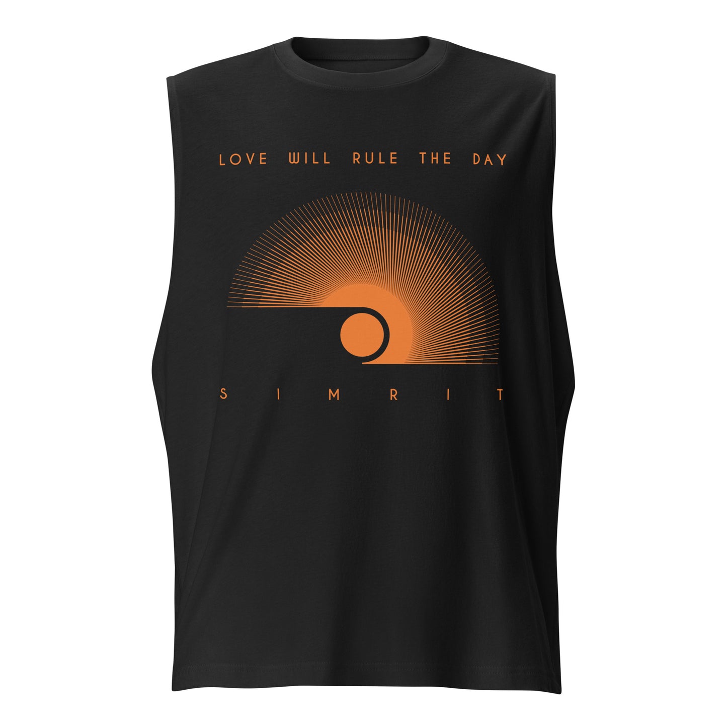 "Love Will Rule The Day" Unisex Muscle Shirt - Black