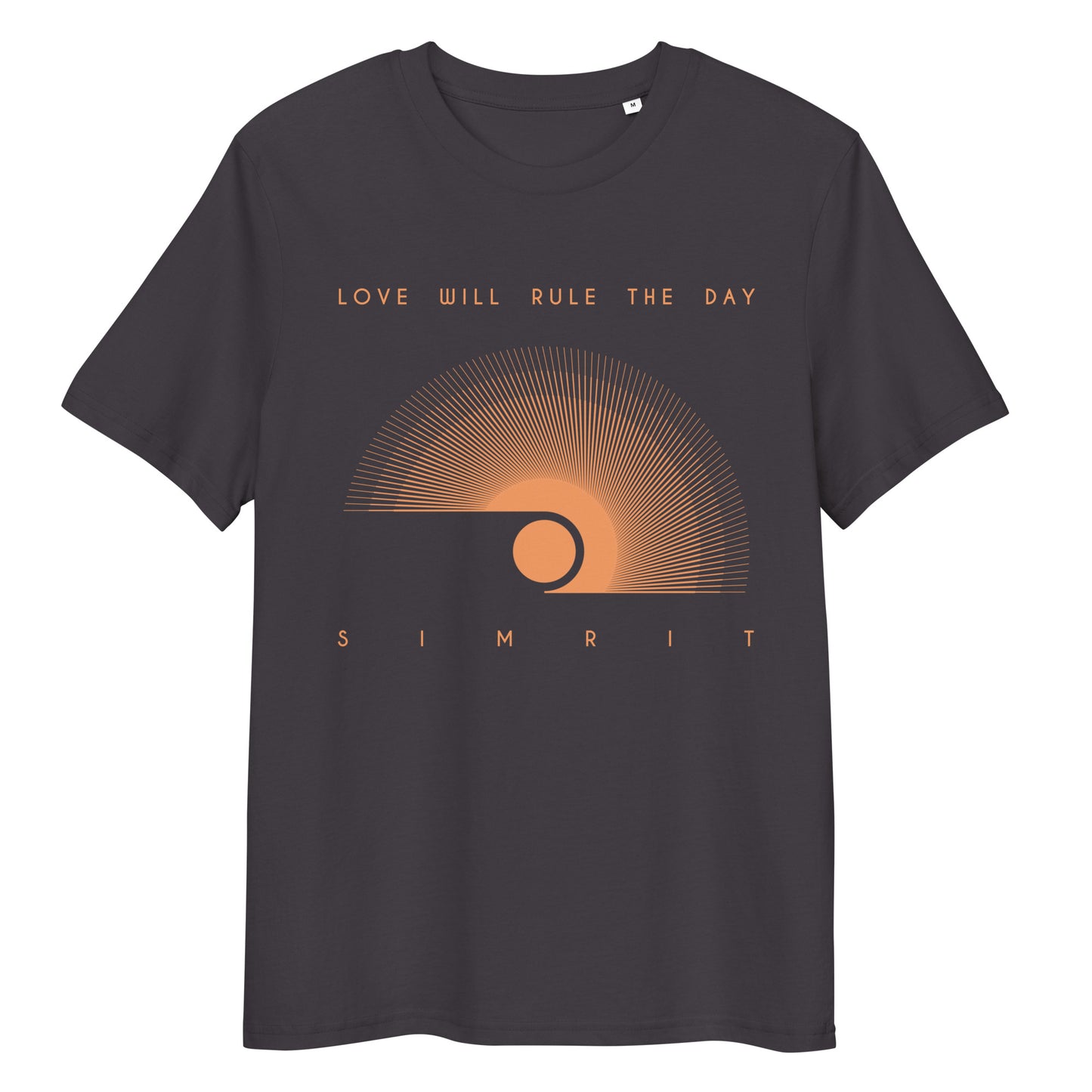 "Love Will Rule The Day" Unisex Organic Cotton T-Shirt - Black